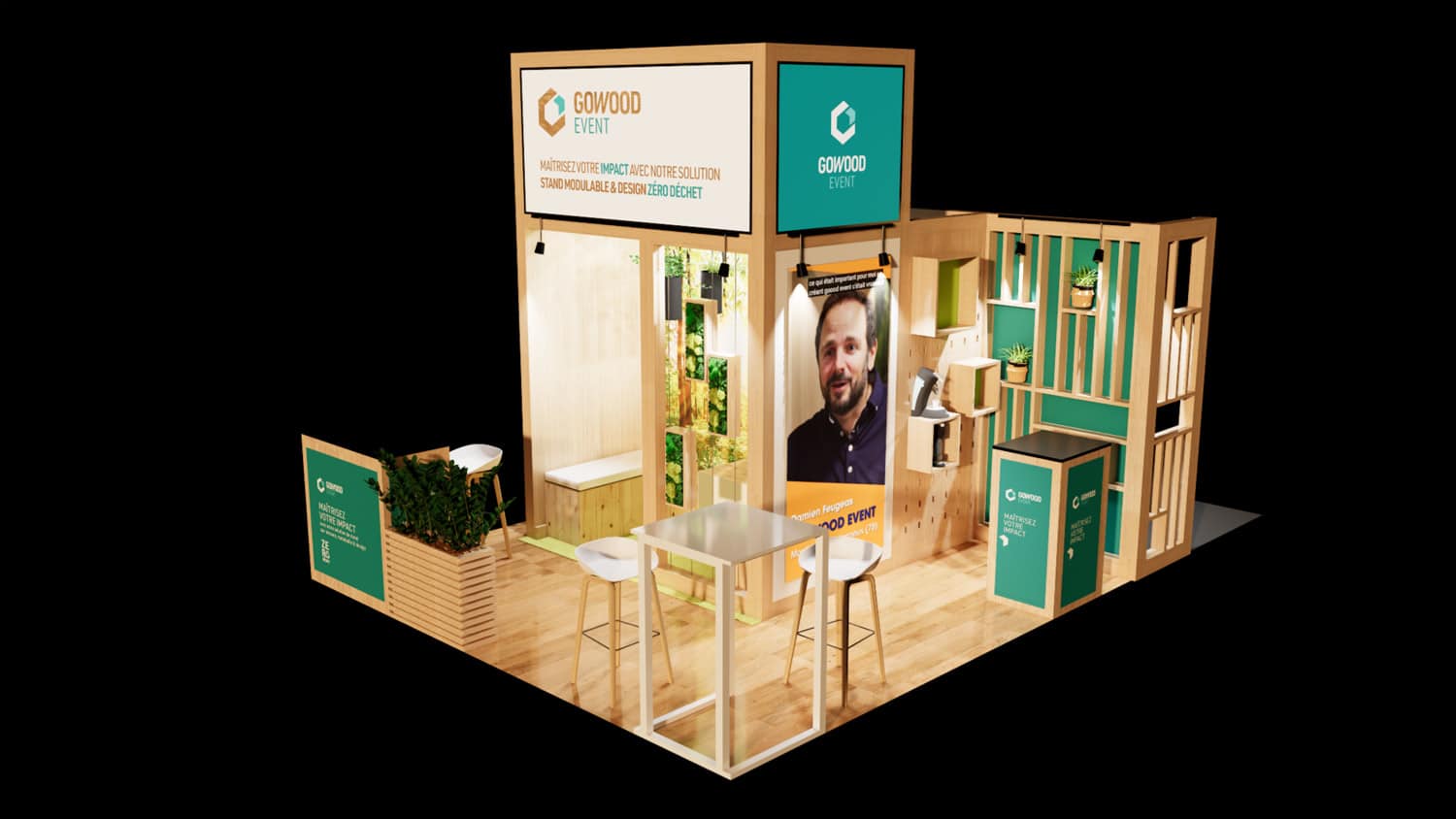 stand événementiel modulable eco responsable en location