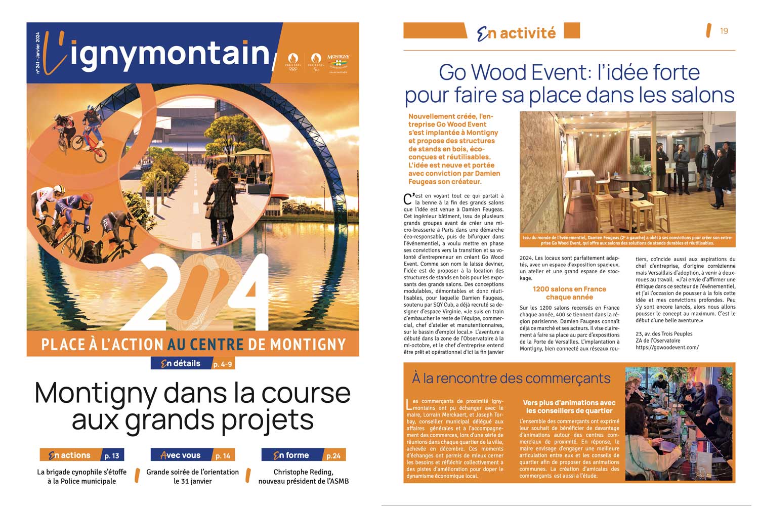 Couverture magazine L'Ignymontain janvier 2024